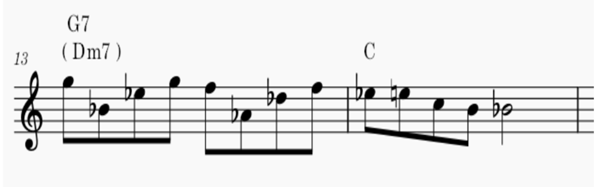 Altered triad pairs music sheet