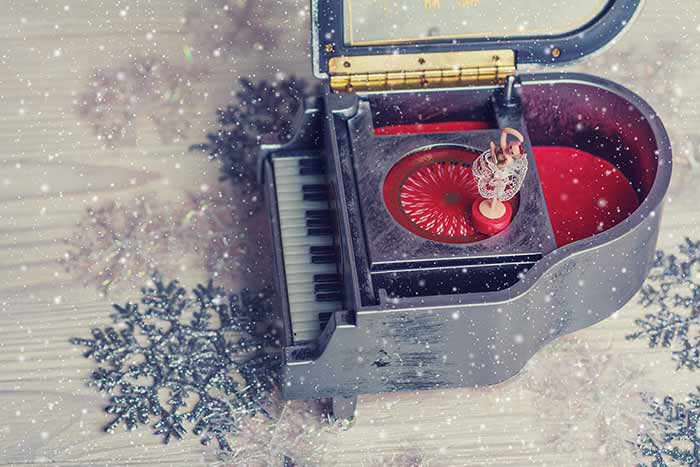 Christmas and the piano