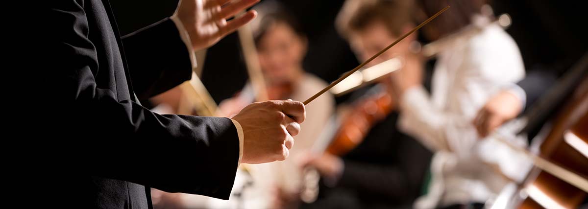 Conductor on stage