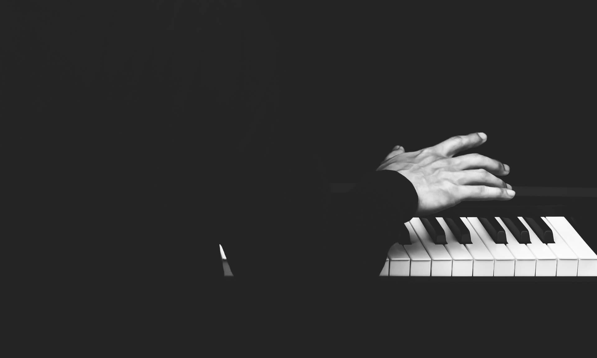 Gentleman playing the piano