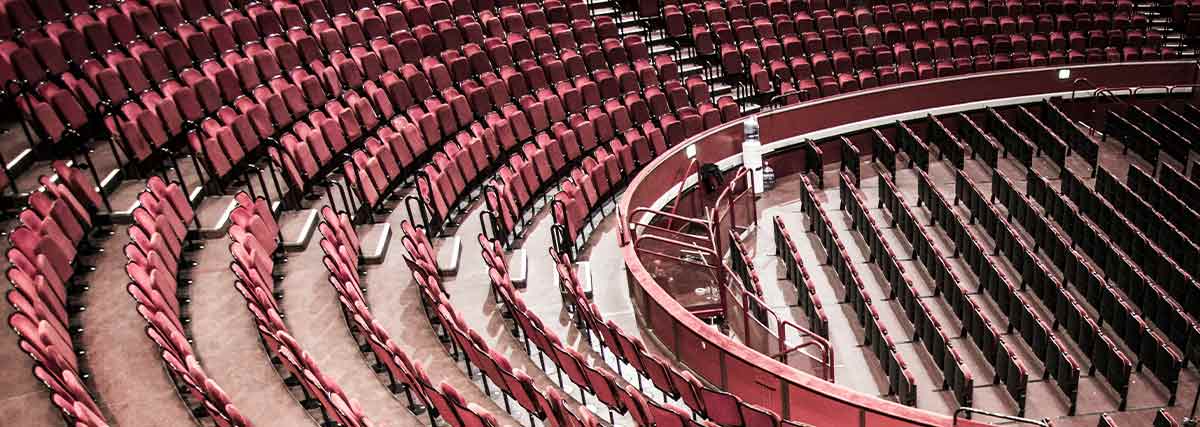 Large empty theater