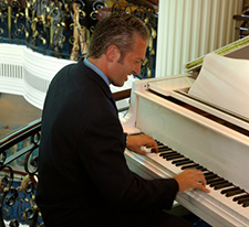 Man playing jazz piano