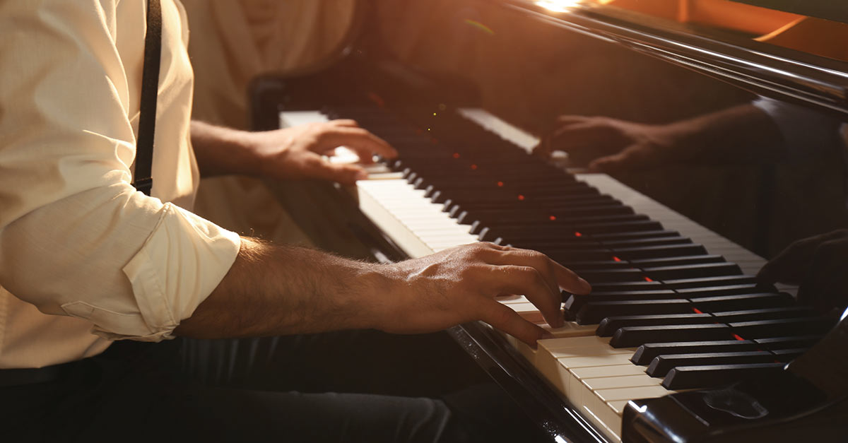 Man playing the piano