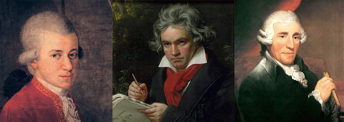 Mozart, Beethoven and Haydn