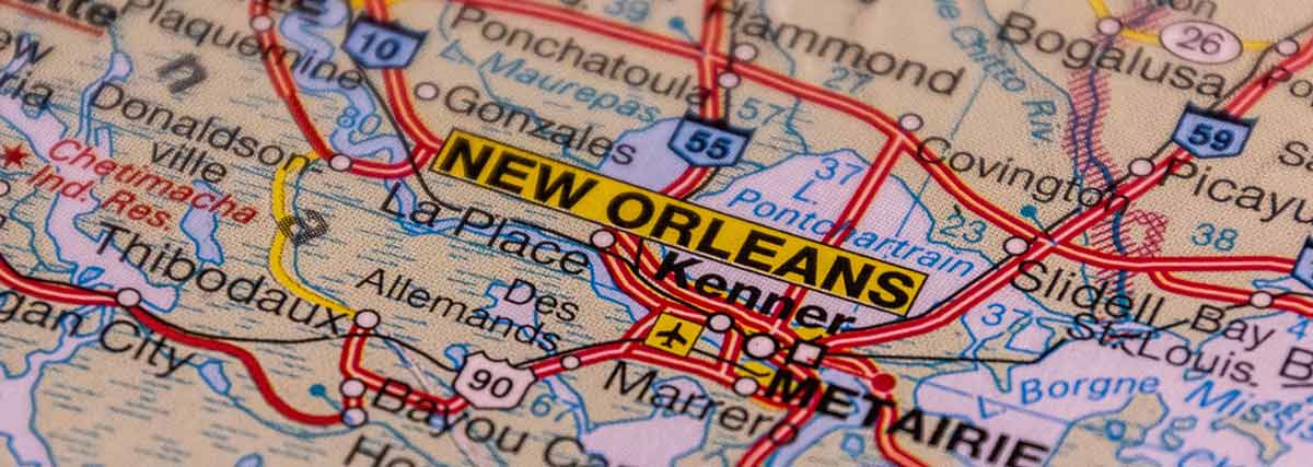 New Orleans road map