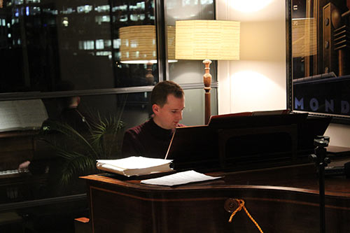 Peter performing at the London Piano Institute