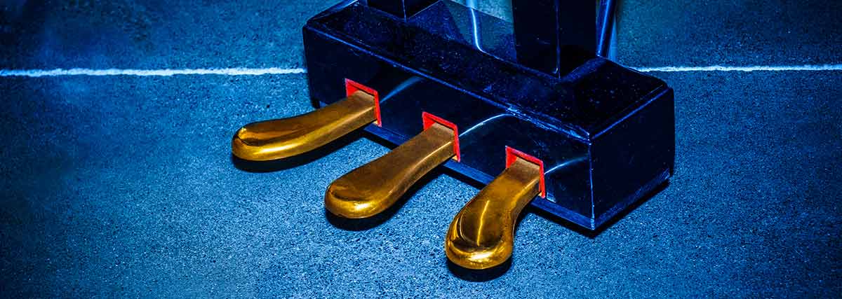 Rustic color piano pedals